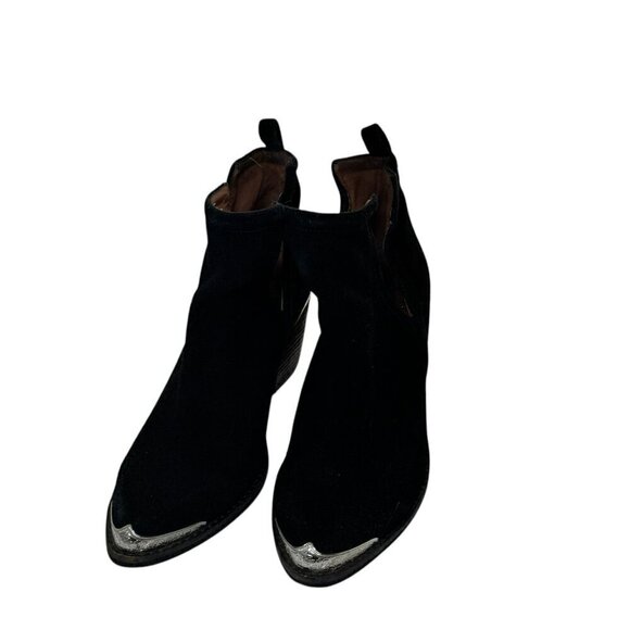 Jeffery Campbell Cromwell Black Suede Western Women's Booties size 8.5 - Picture 4 of 7
